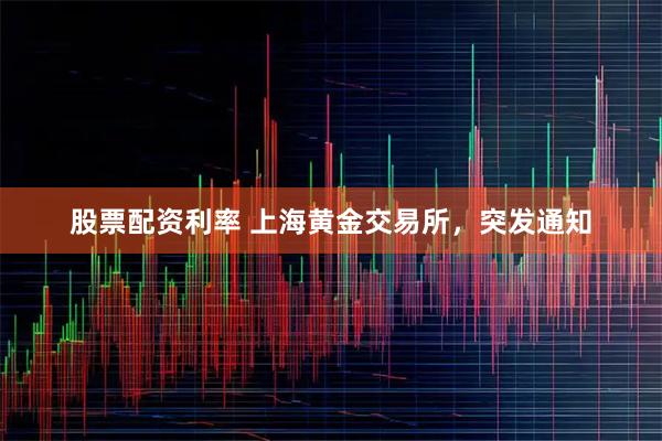 股票配资利率 上海黄金交易所，突发通知